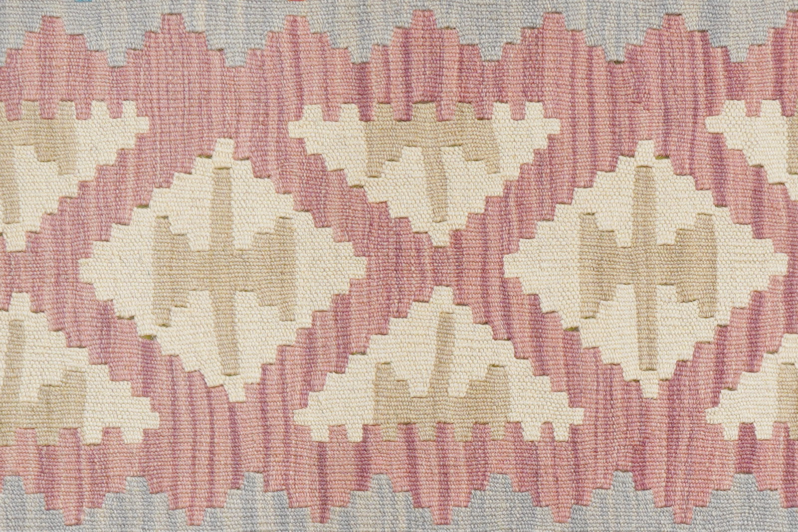 Kelim Gashgai — Handgefertigt, 157x104 cm, Grau, 100% Virgin Wool | View 6