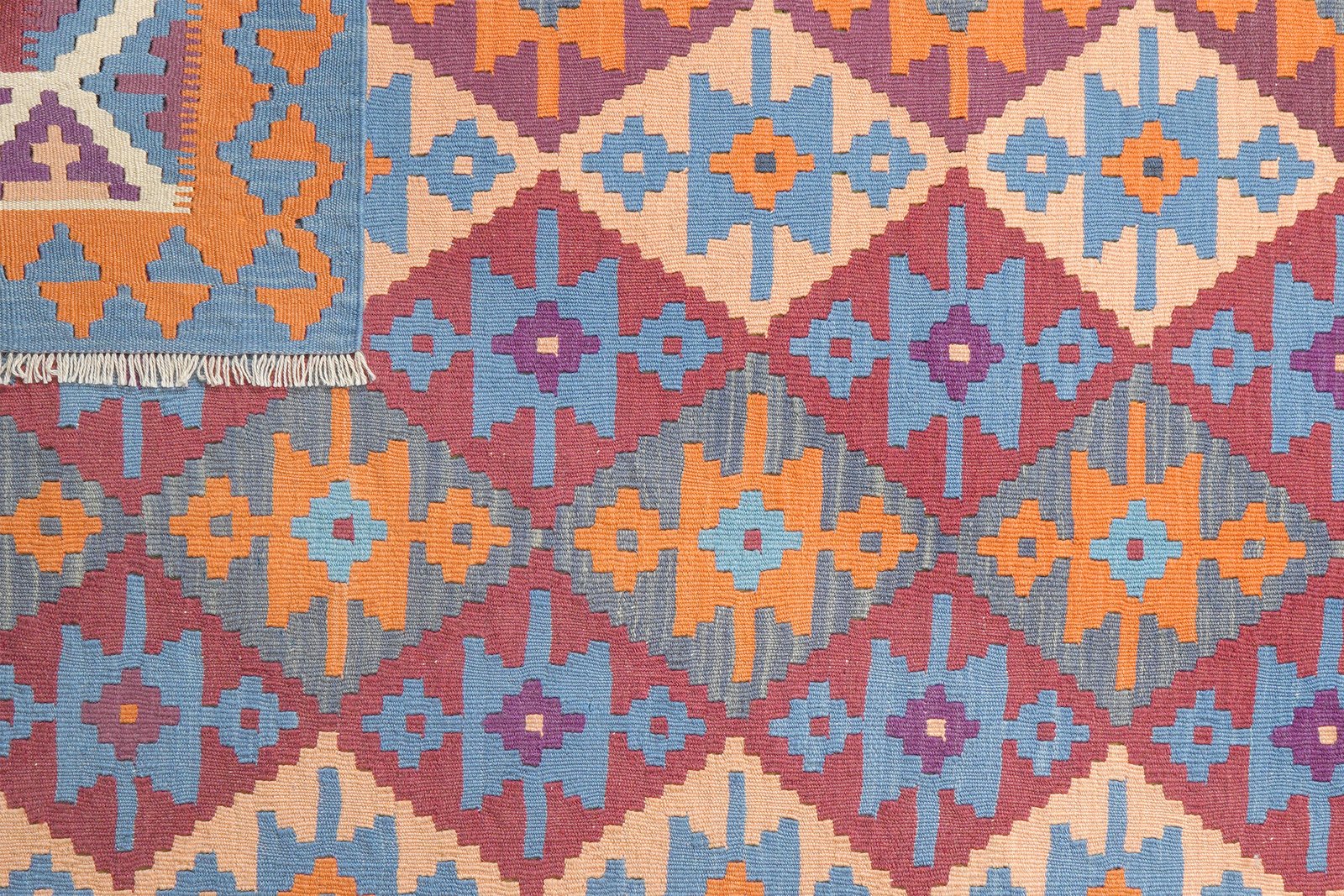 Kelim Gashgai — Handmade, 174x246 cm, Multicolor, 100% Virgin Wool | View 6
