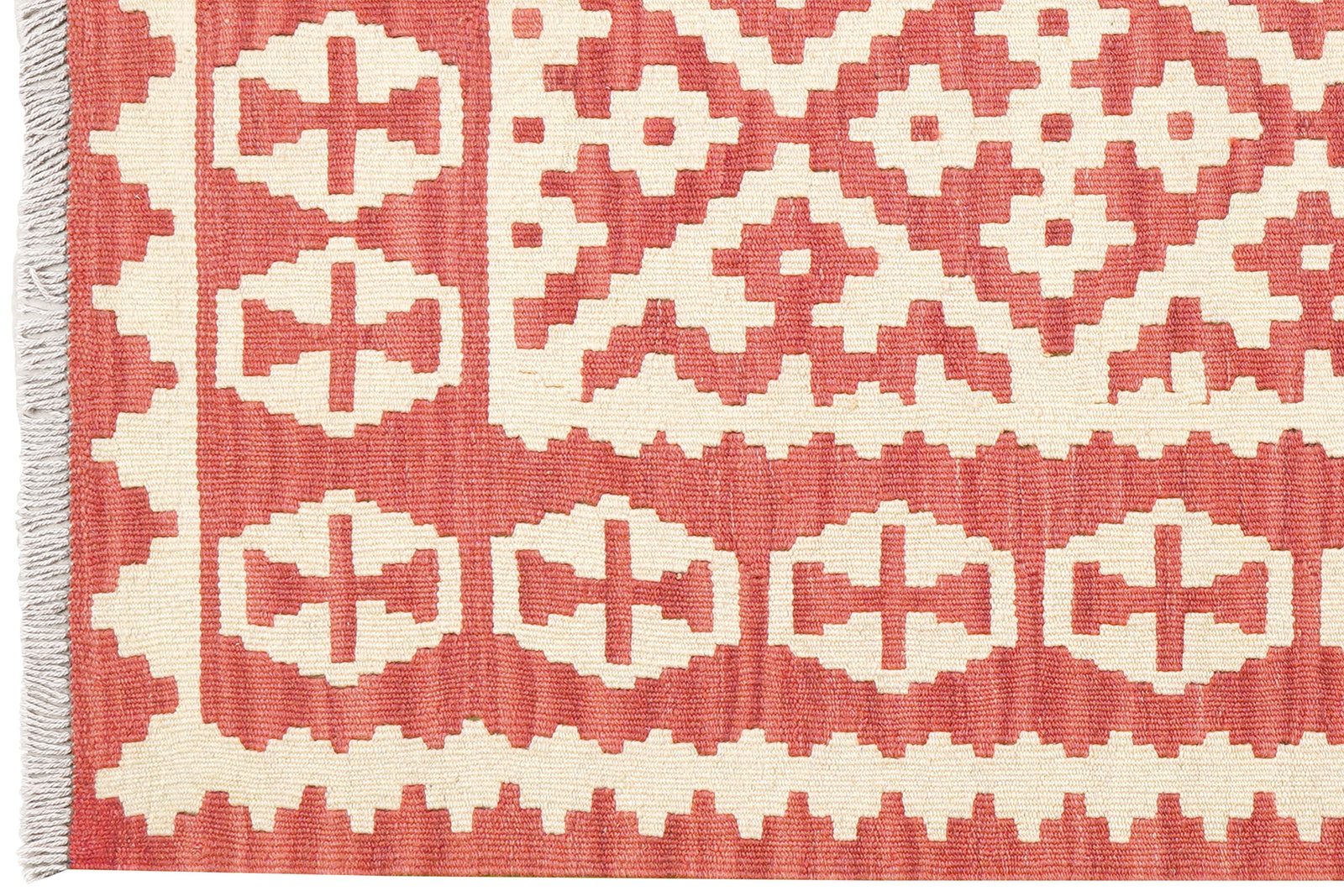 Kelim Gashgai — Handgefertigt, 150x105 cm, Beige, 100% Virgin Wool | View 4