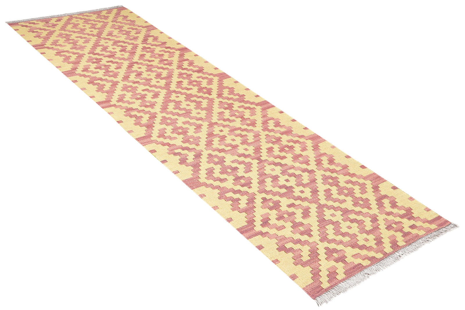 Kelim Gashgai — Handgefertigt, 197x61 cm, Beige, 100% Virgin Wool | View 5