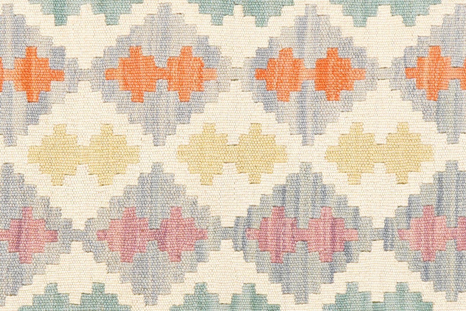 Kelim Gashgai — Handmade, 60x200 cm, Beige, 100% Virgin Wool | View 5