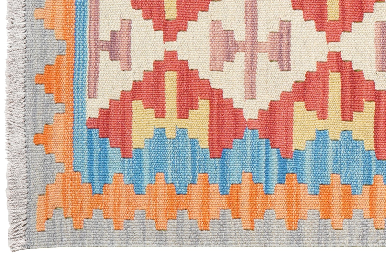 Kelim Gashgai — Handmade, 59x189 cm, Multicolor, 100% Virgin Wool | View 3