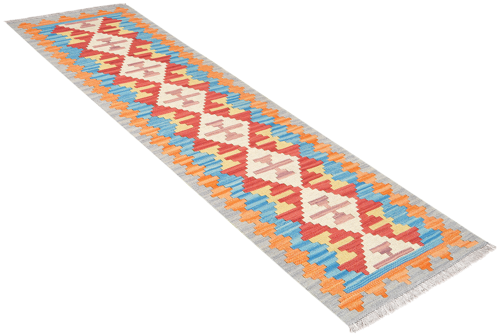 Kelim Gashgai — Handgefertigt, 189x59 cm, Bunt, 100% Virgin Wool | View 5