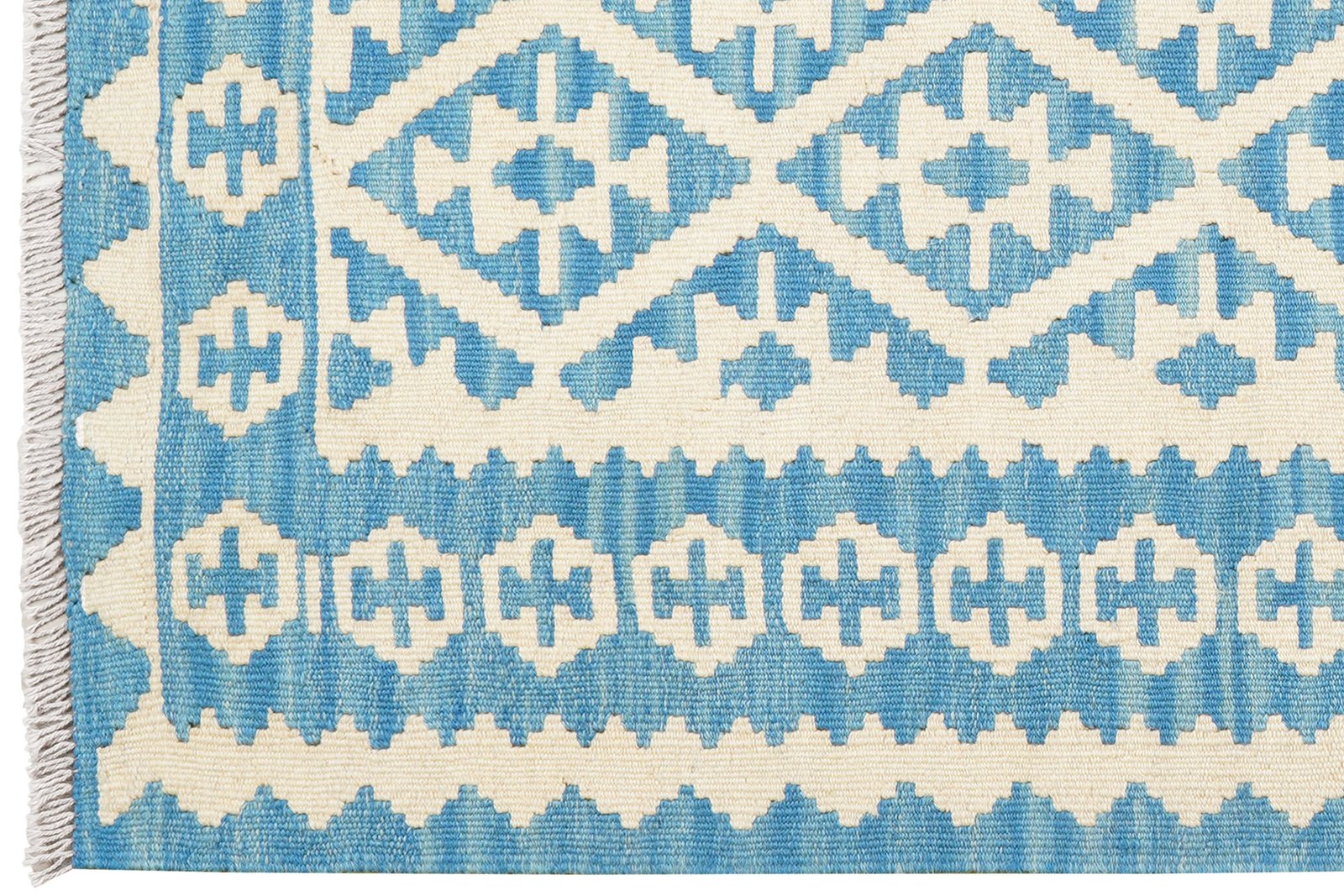 Kelim Gashgai — Handmade, 111x147 cm, Multicolor, 100% Virgin Wool | View 3