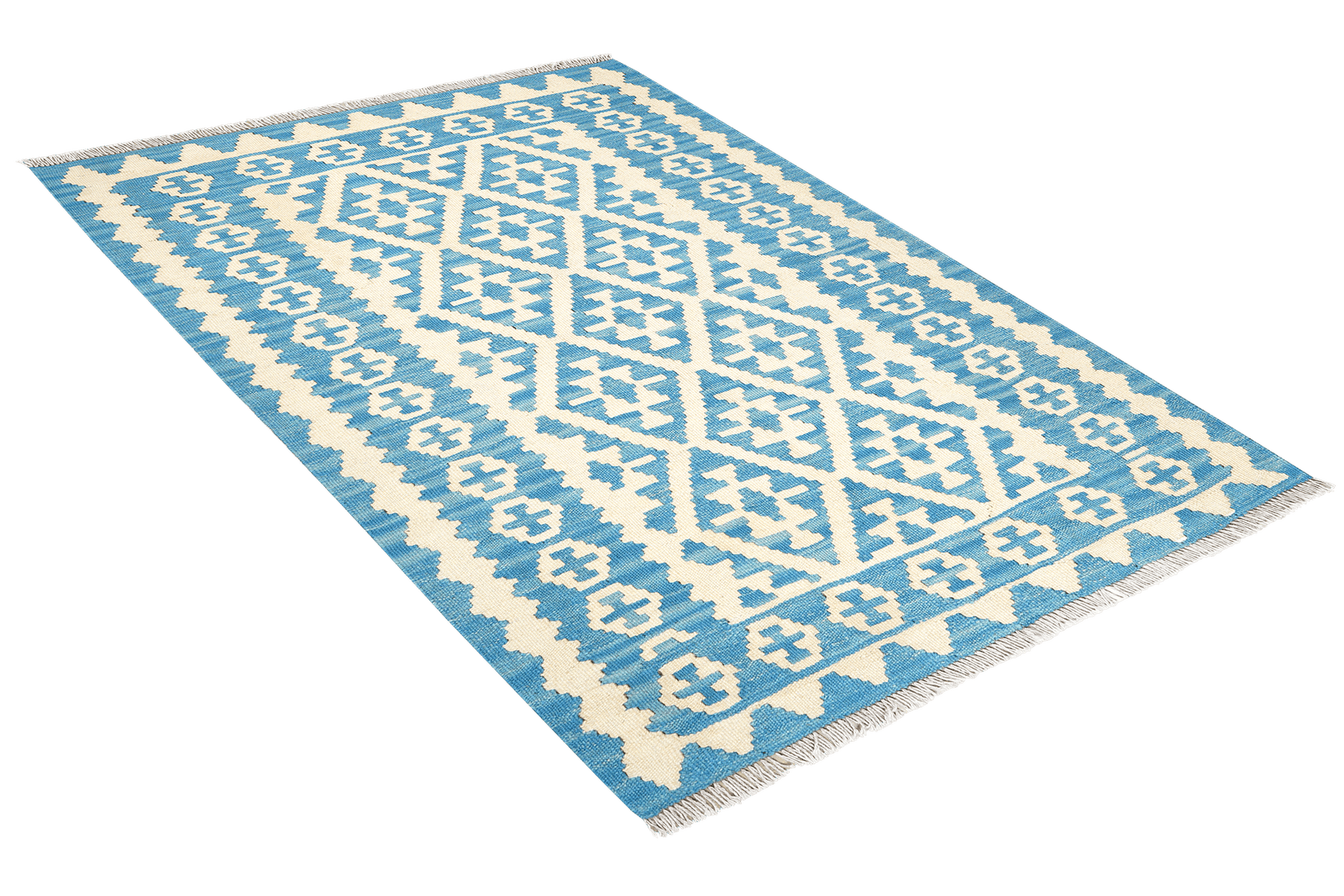 Kelim Gashgai — Handmade, 111x147 cm, Multicolor, 100% Virgin Wool | View 4