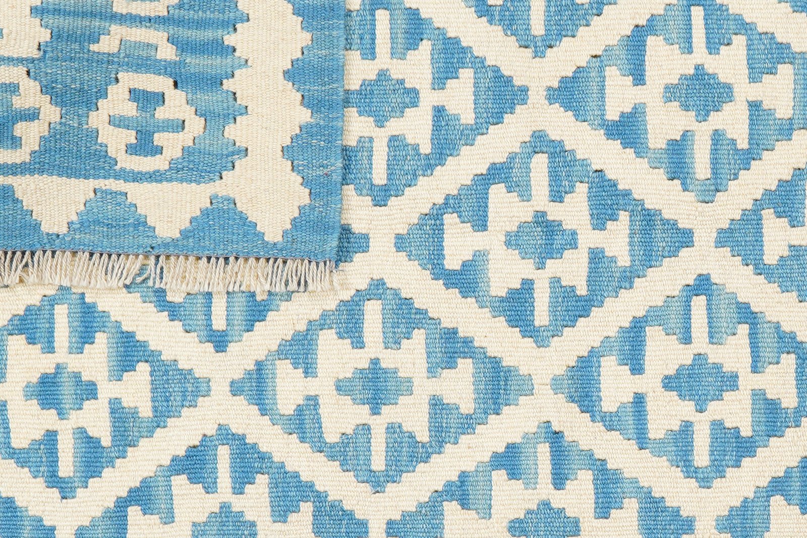 Kelim Gashgai — Handmade, 111x147 cm, Multicolor, 100% Virgin Wool | View 6