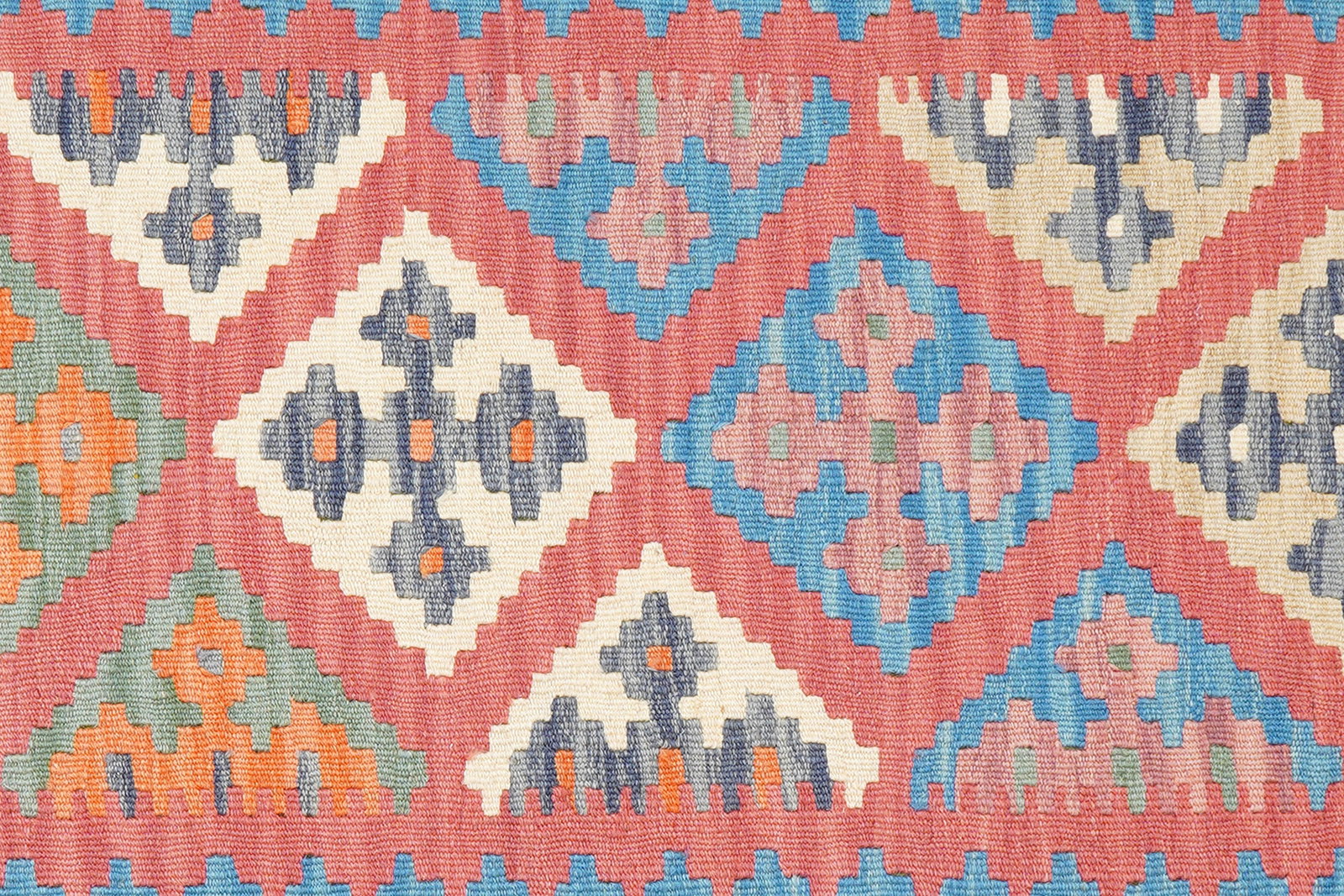 Kelim Gashgai — Handgefertigt, 155x101 cm, Blau, 100% Virgin Wool | View 6