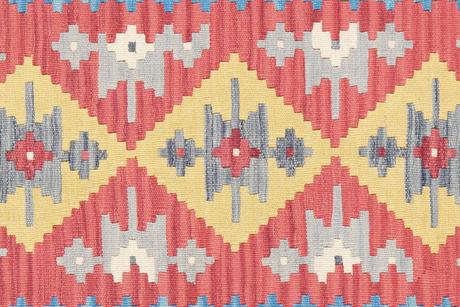 Kelim Gashgai — Handgefertigt, 148x104 cm, Blau, 100% Virgin Wool | View 6