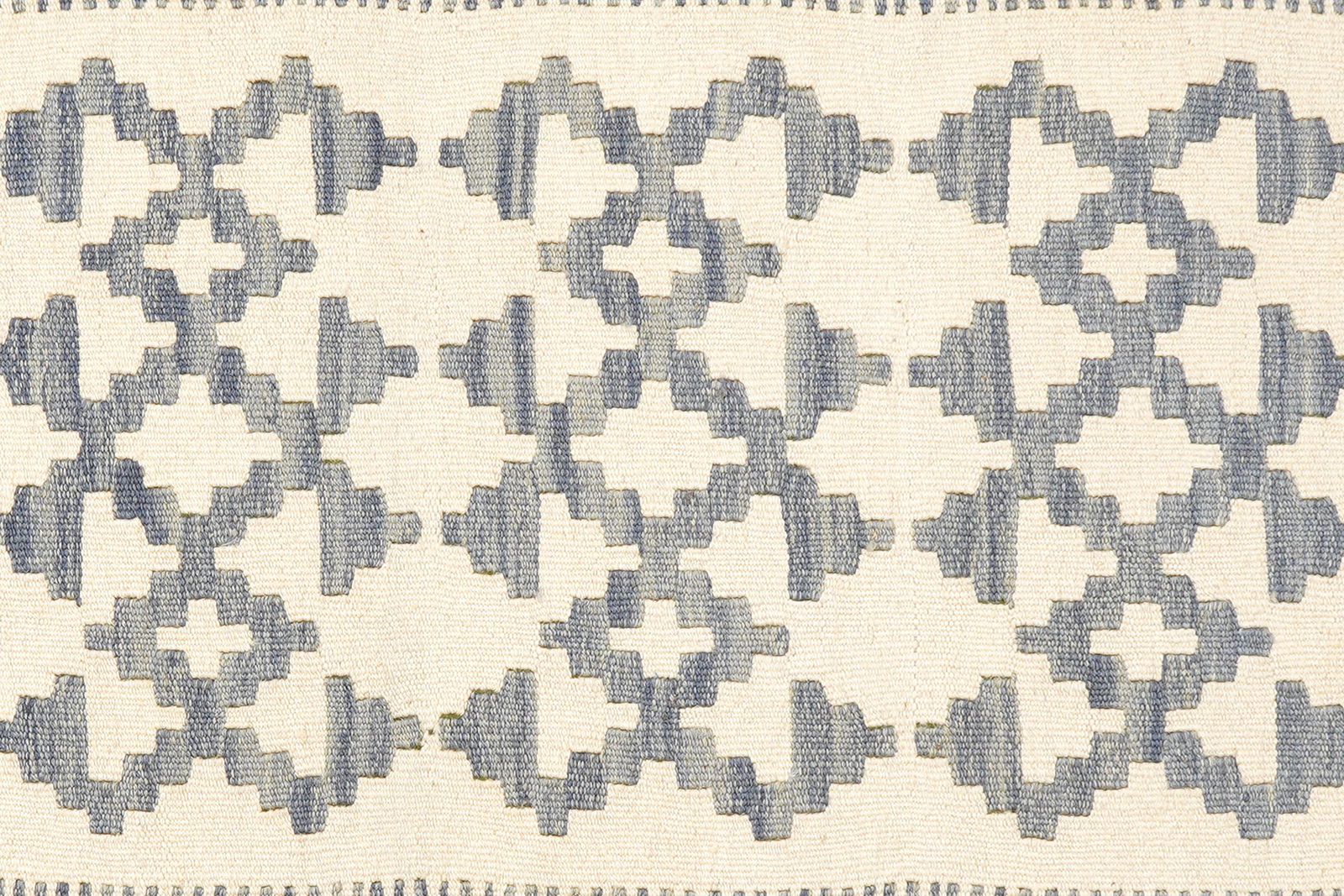 Kelim Gashgai — Handgefertigt, 254x84 cm, Grau, 100% Virgin Wool | View 6