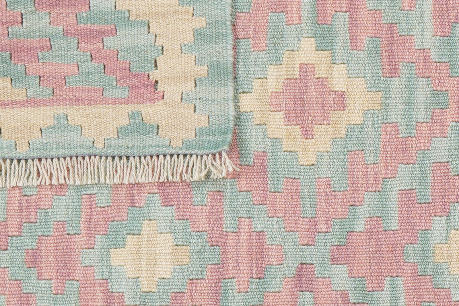 Kelim Gashgai — Handmade, 88x195 cm, Multicolor, 100% Virgin Wool | View 6
