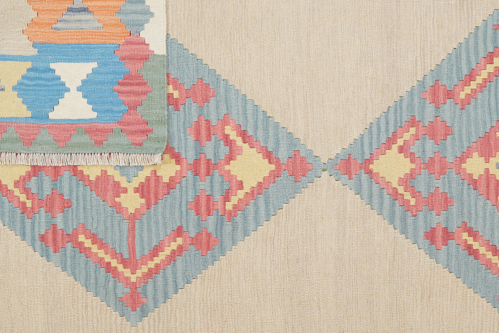 Kelim Gashgai — Handgefertigt, 243x175 cm, Bunt, 100% Virgin Wool | View 7