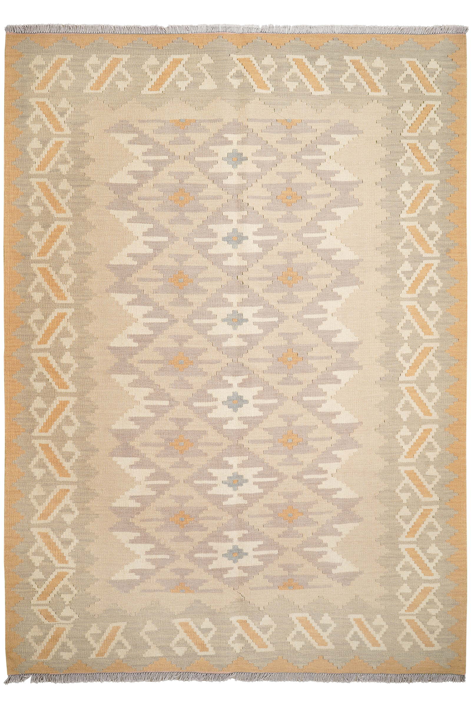 Ke.Gashgai T — Handgefertigt, 240x172 cm, Bunt, 100% Virgin Wool | Main view
