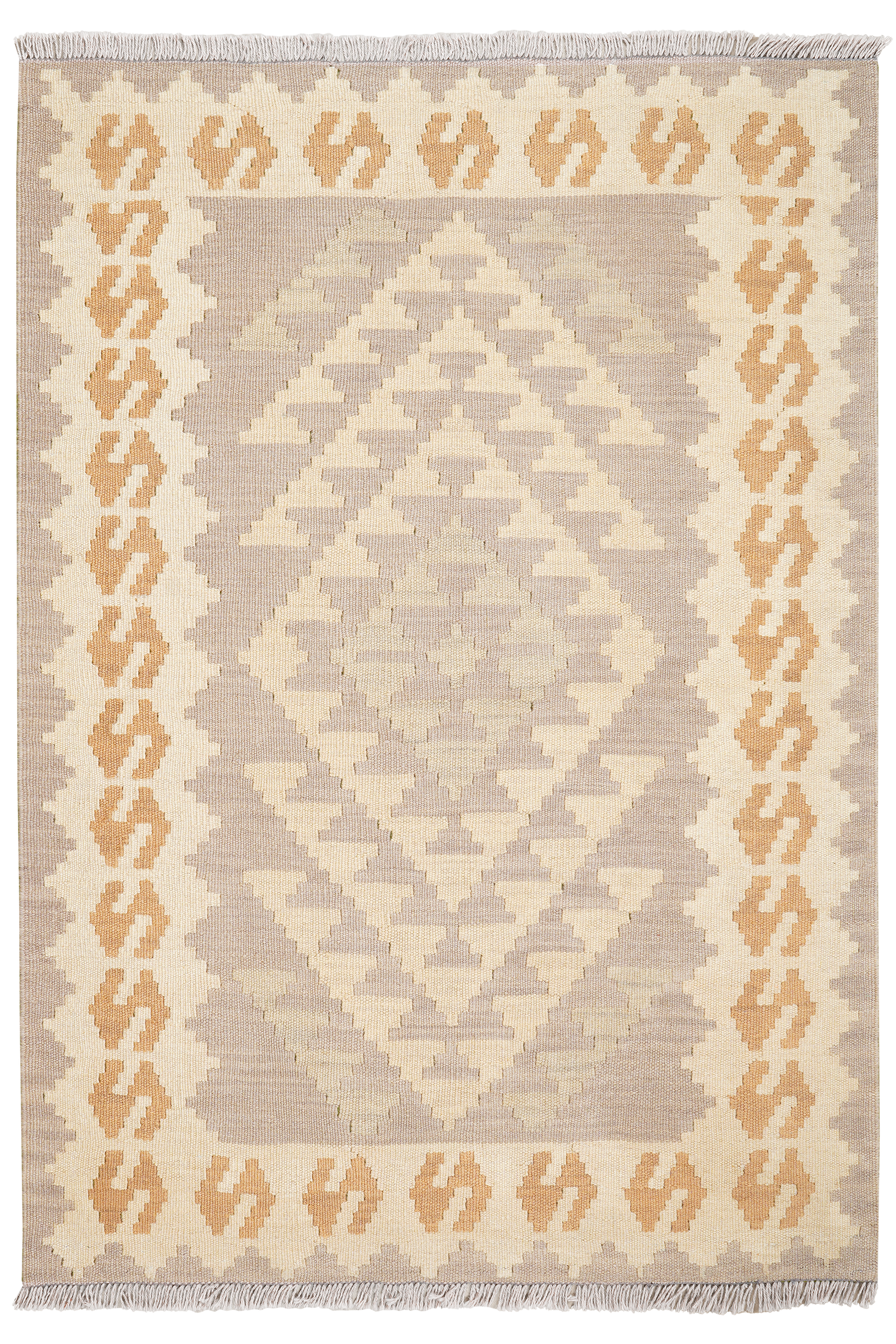 Ke.Gashgai T — Handgefertigt, 147x104 cm, Bunt, 100% Virgin Wool | Main view