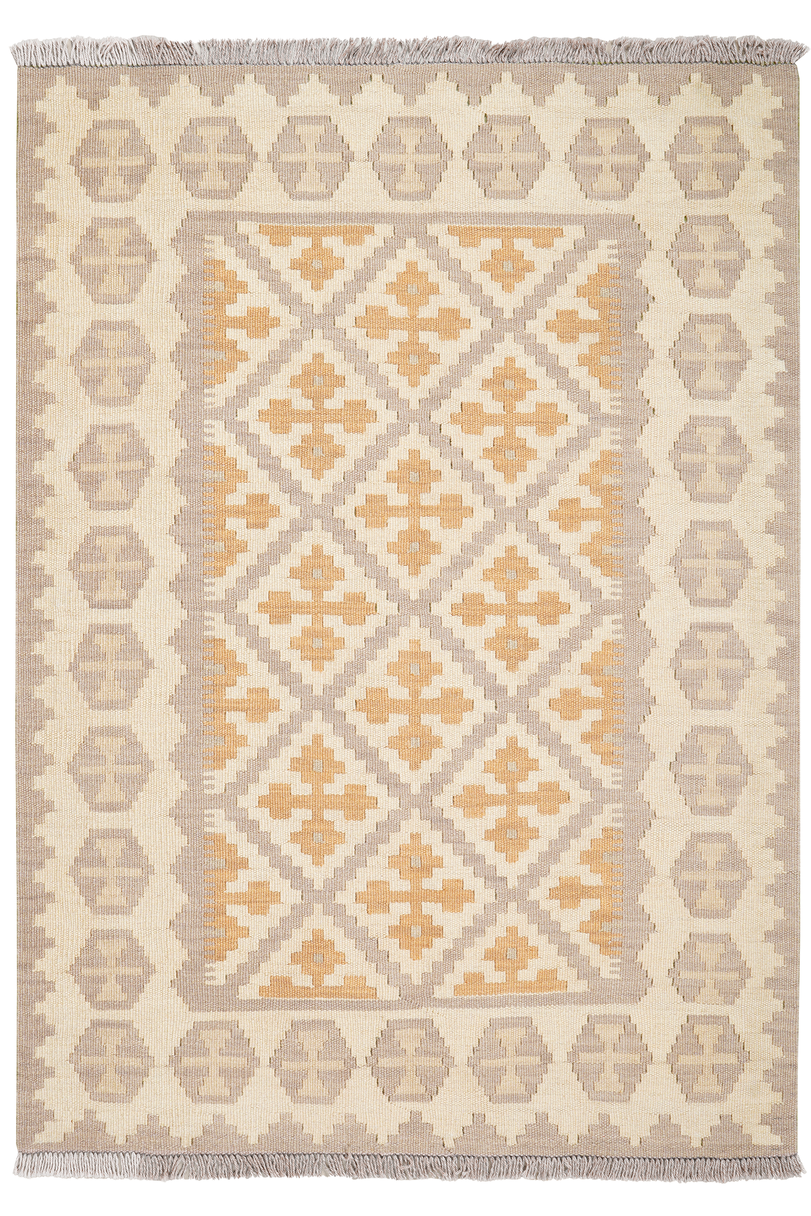 Ke.Gashgai T — Handgefertigt, 143x105 cm, Bunt, 100% Virgin Wool | Main view