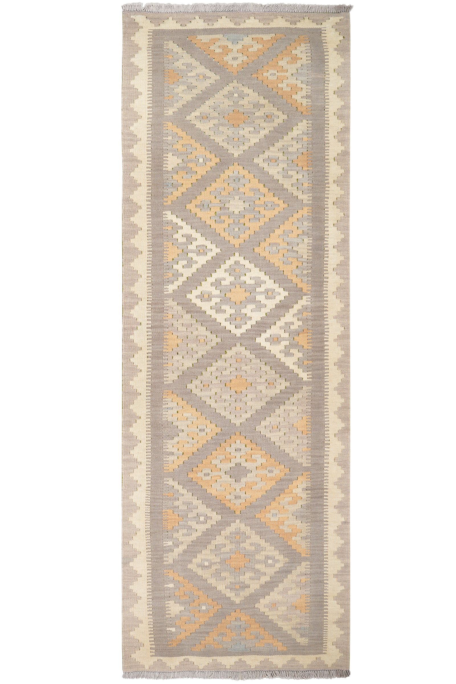 Ke.Gashgai T — Handgefertigt, 239x81 cm, Bunt, 100% Virgin Wool | Main view
