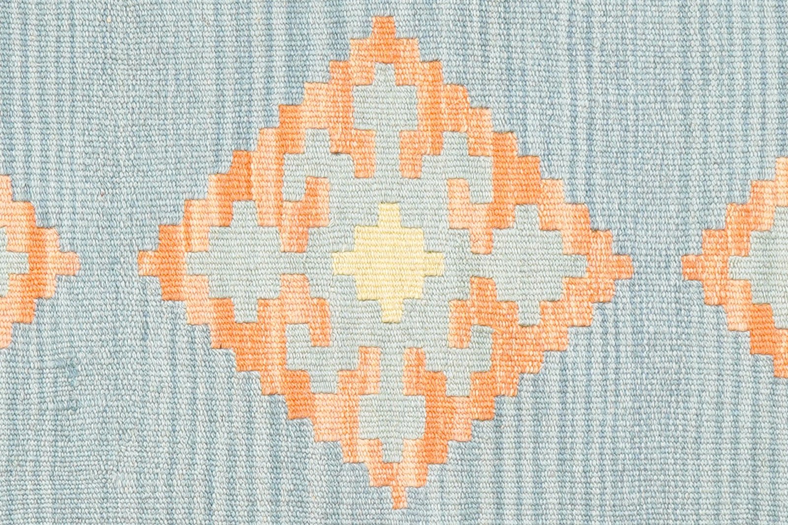 Kelim Gashgai — Handmade, 57x194 cm, Blue, 100% Virgin Wool | View 5