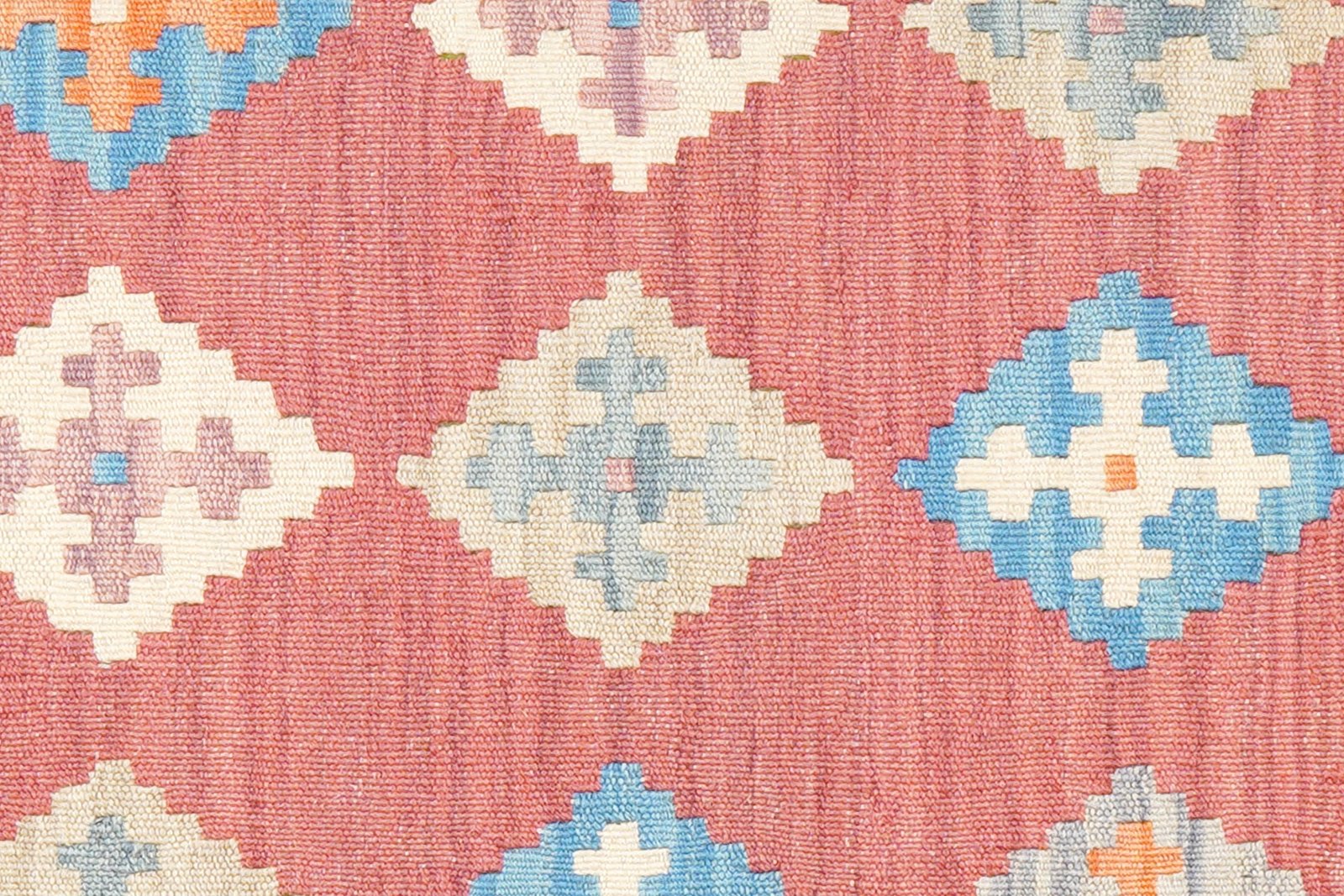 Kelim Gashgai — Handmade, 104x153 cm, Red, 100% Virgin Wool | View 5