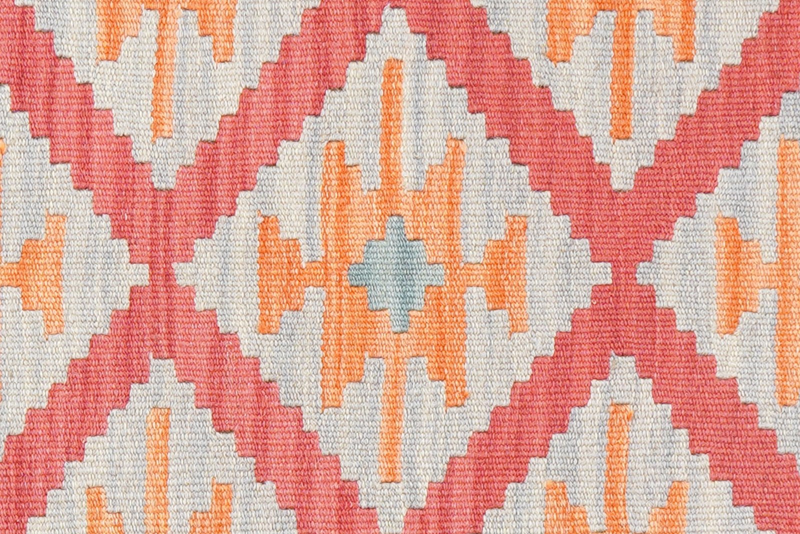 Kelim Gashgai — Handmade, 101x147 cm, Red, 100% Virgin Wool | View 5