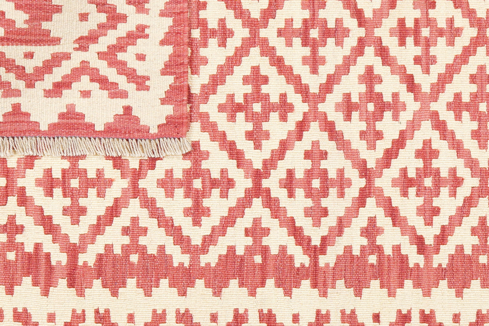 Kelim Gashgai — Handgefertigt, 153x105 cm, Beige, 100% Virgin Wool | View 7