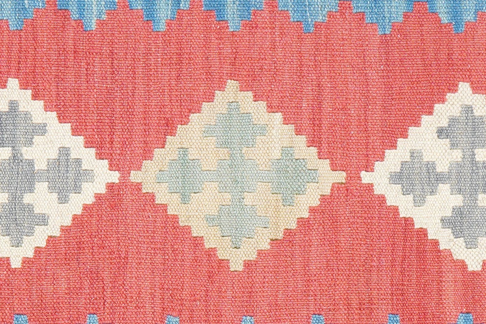 Kelim Gashgai — Handmade, 60x189 cm, Red, 100% Virgin Wool | View 5