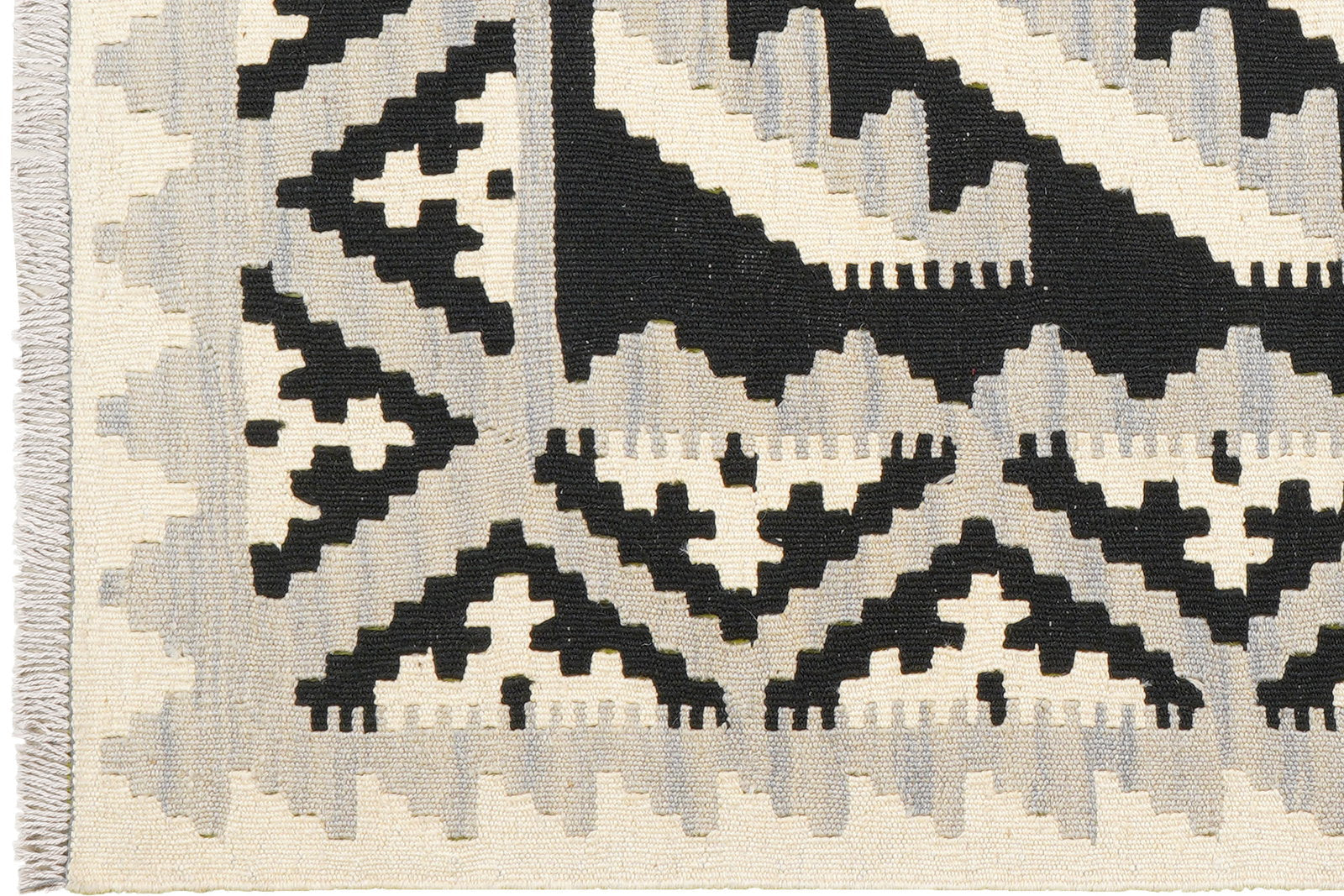 Kelim Gashgai — Handgefertigt, 147x102 cm, Beige, 100% Virgin Wool | View 4