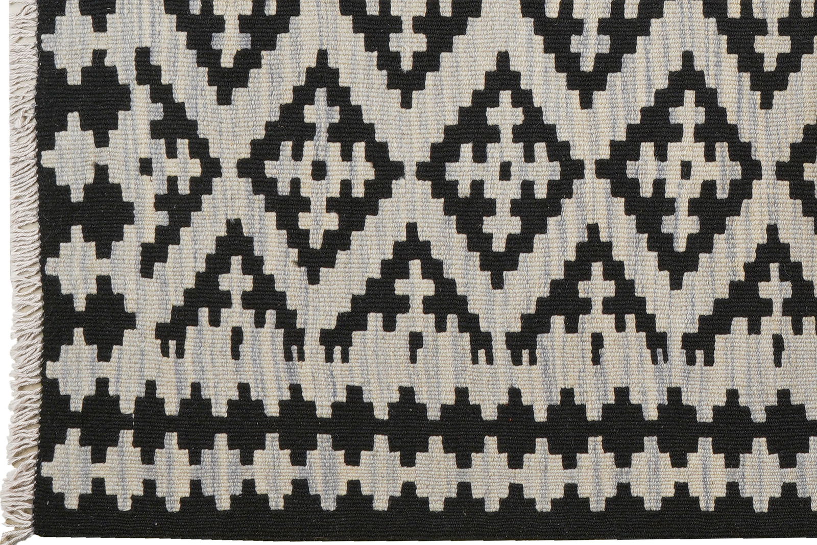 Kelim Gashgai — Handgefertigt, 144x103 cm, Beige, 100% Virgin Wool | View 4