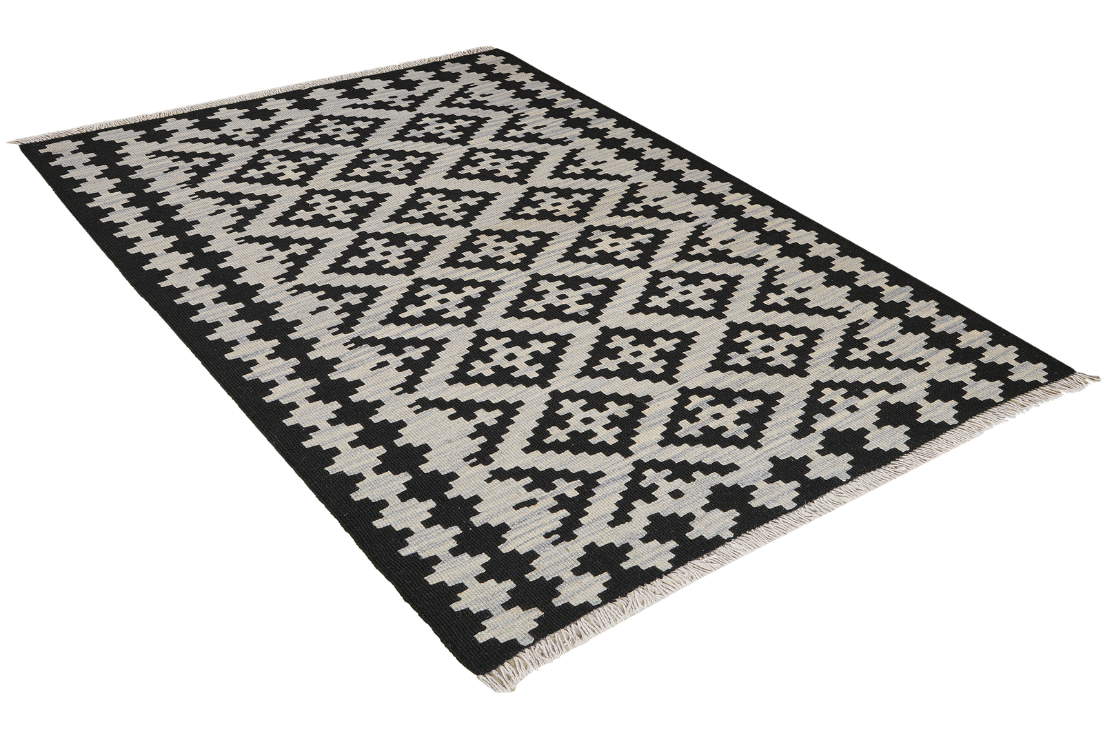 Kelim Gashgai — Handgefertigt, 144x103 cm, Beige, 100% Virgin Wool | View 5