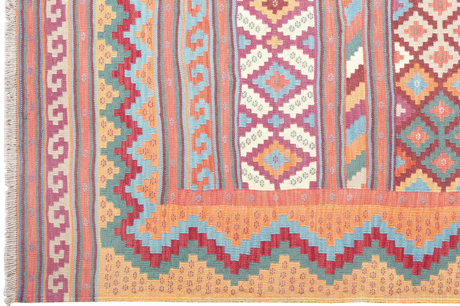 Sumak Sirdjan — Handmade, 155x219 cm, Multicolor, 100% Virgin Wool | View 3