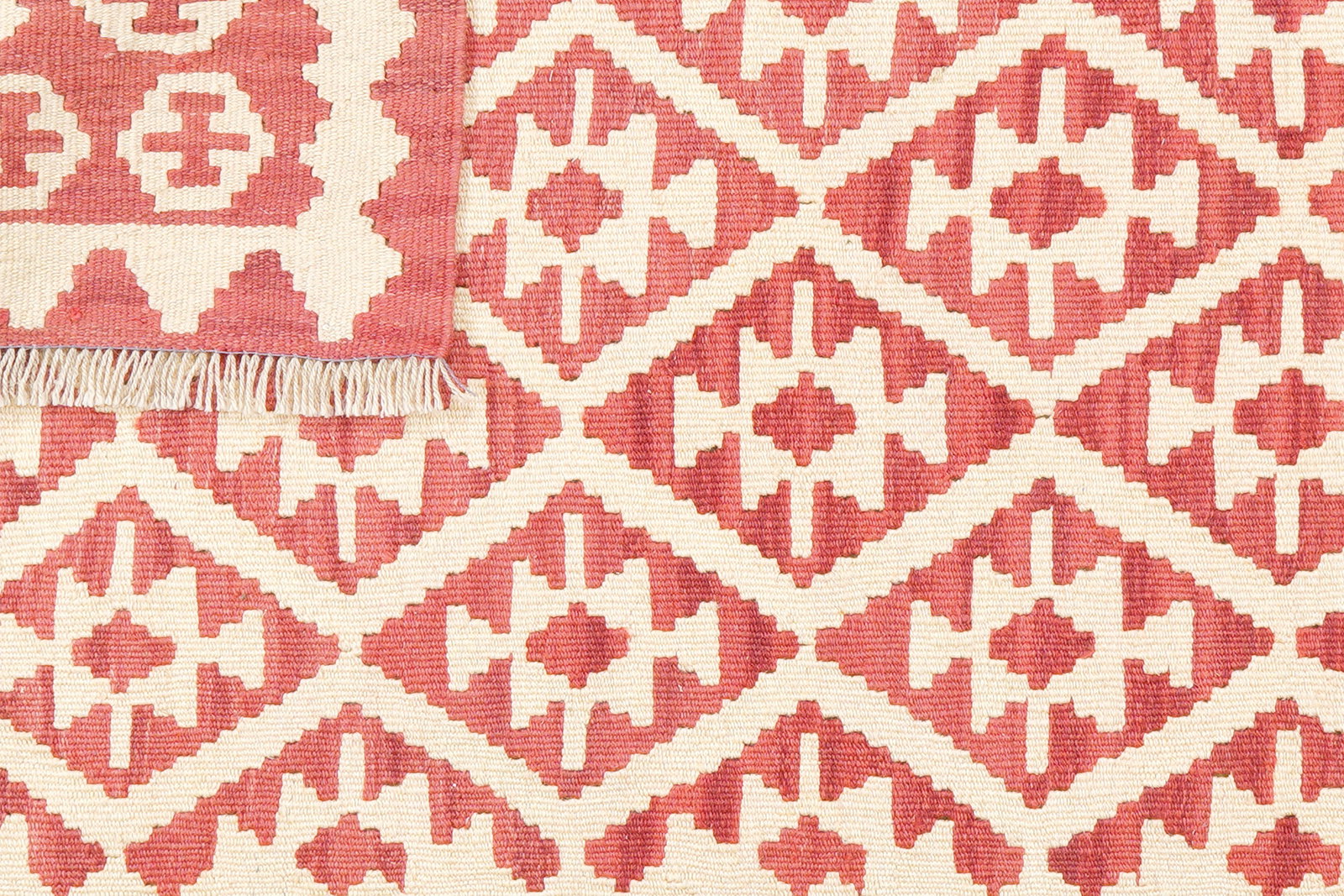 Kelim Gashgai — Handgefertigt, 145x108 cm, Beige, 100% Virgin Wool | View 7