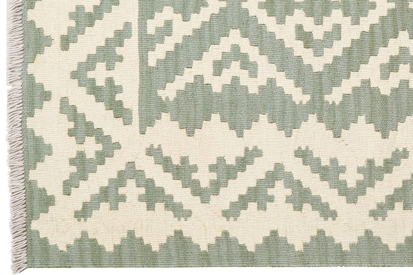 Kelim Gashgai — Handmade, 104x149 cm, Beige, 100% Virgin Wool | View 3