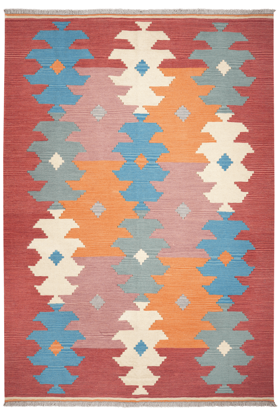 Kelim Gashgai — Handmade, 169x242 cm, Multicolor, 100% Virgin Wool | Main view