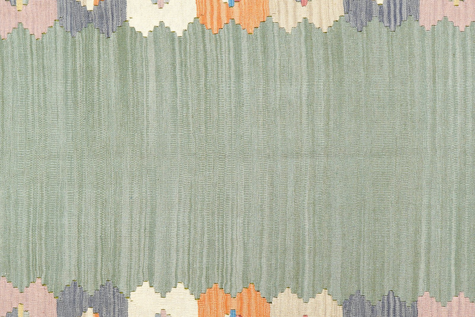 Kelim Gashgai — Handmade, 175x243 cm, Green, 100% Virgin Wool | View 5