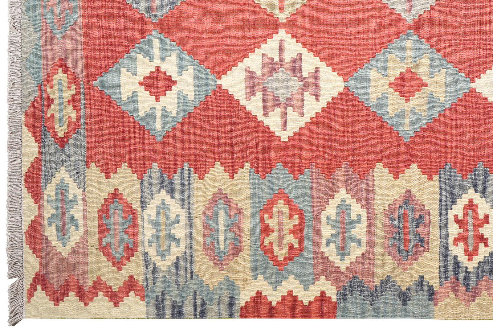Kelim Gashgai — Handgefertigt, 232x180 cm, Bunt, 100% Virgin Wool | View 4