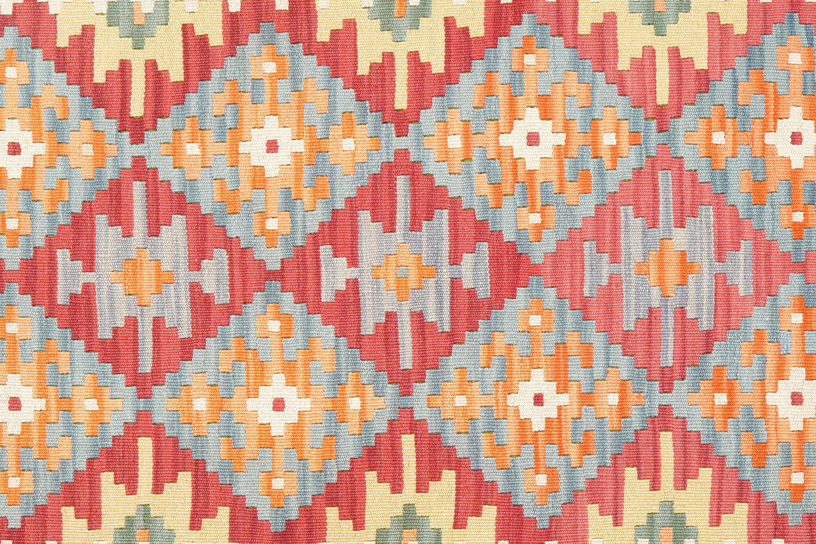 Kelim Gashgai — Handgefertigt, 197x155 cm, Beige, 100% Virgin Wool | View 6