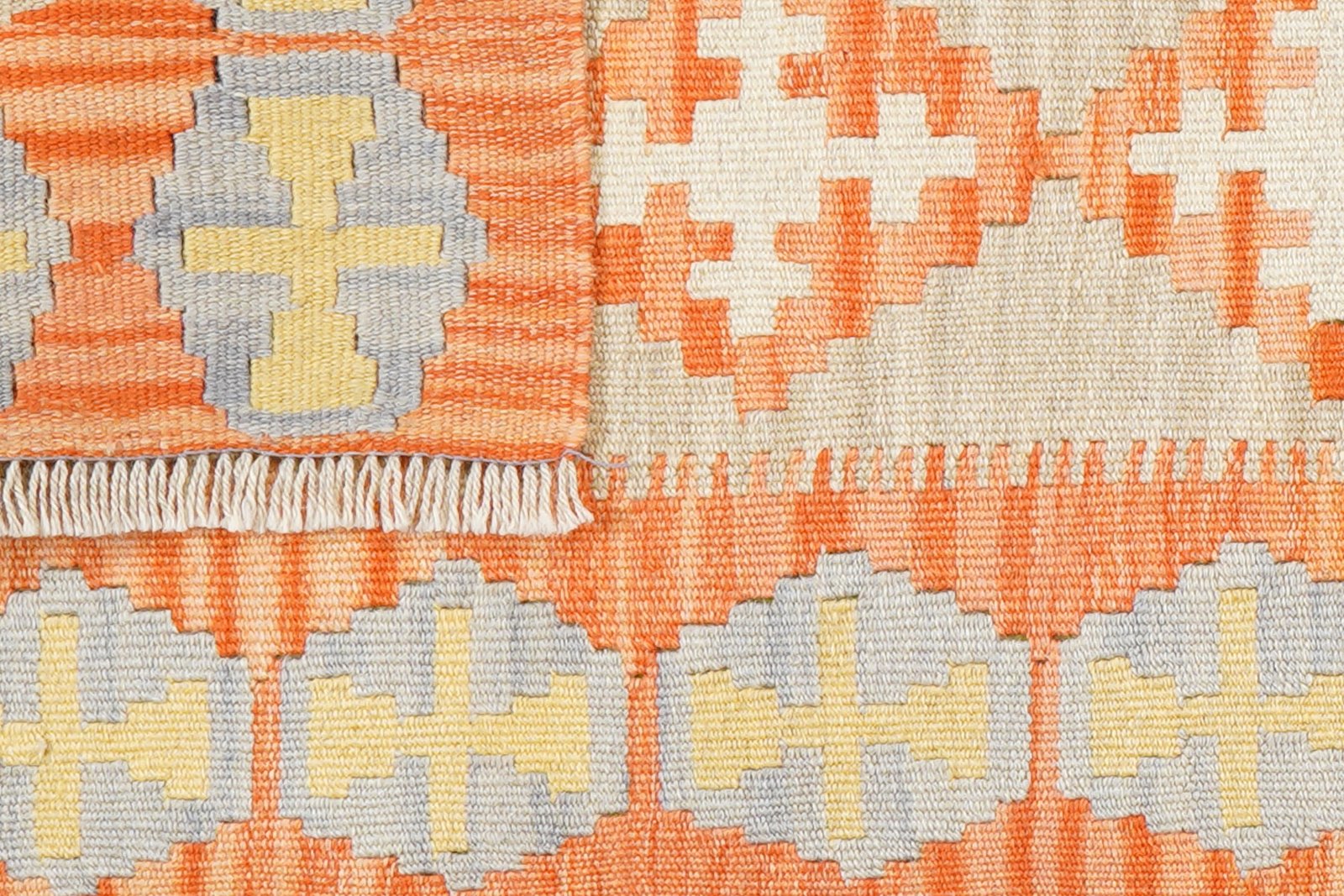 Kelim Gashgai — Handmade, 63x200 cm, Beige, 100% Virgin Wool | View 6