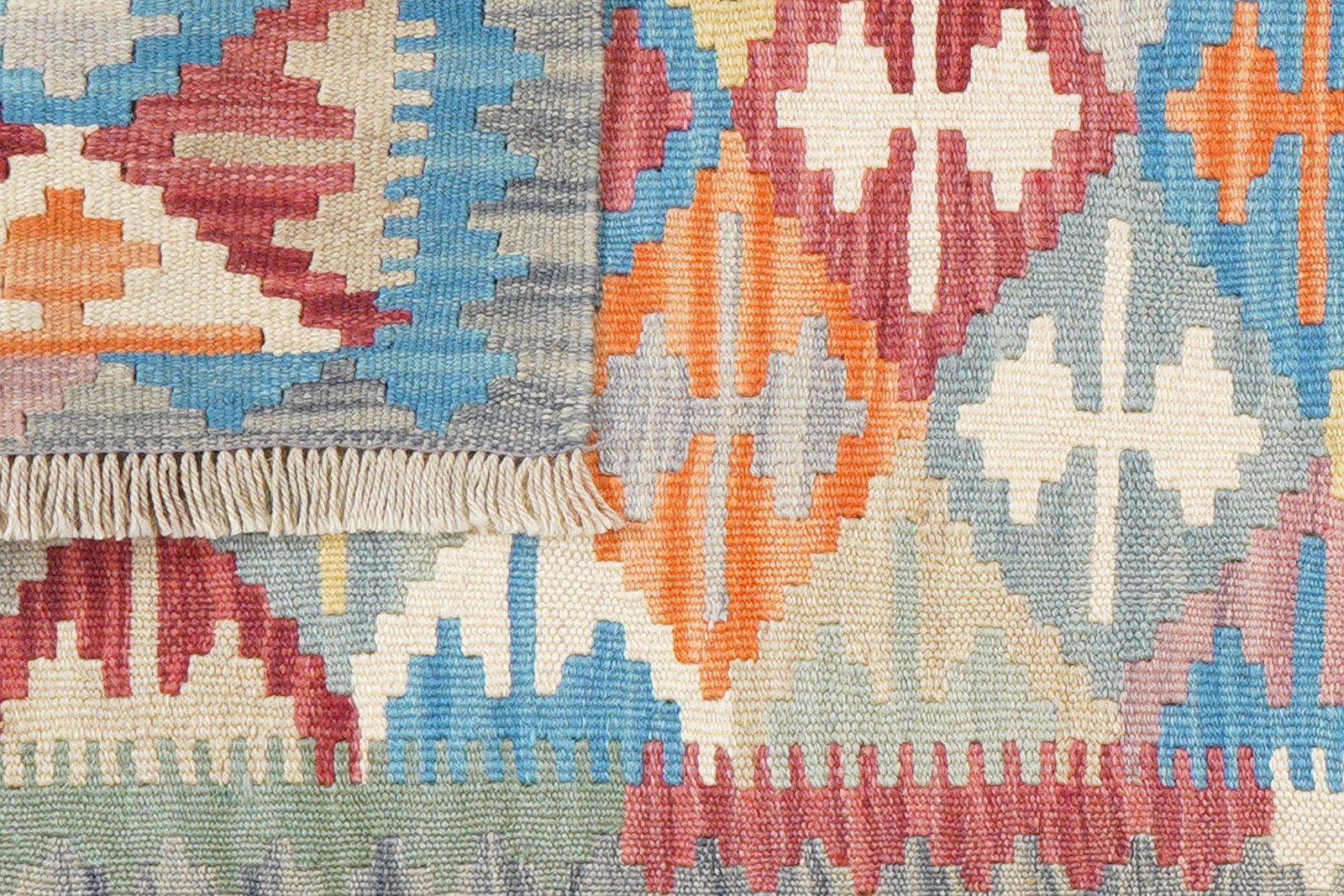 Kelim Gashgai — Handmade, 62x192 cm, Multicolor, 100% Virgin Wool | View 6