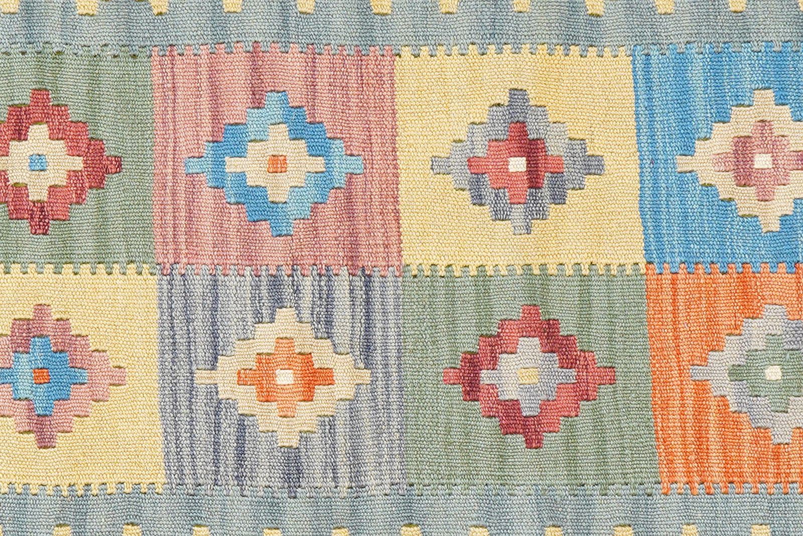 Kelim Gashgai — Handgefertigt, 198x62 cm, Gelb, 100% Virgin Wool | View 6