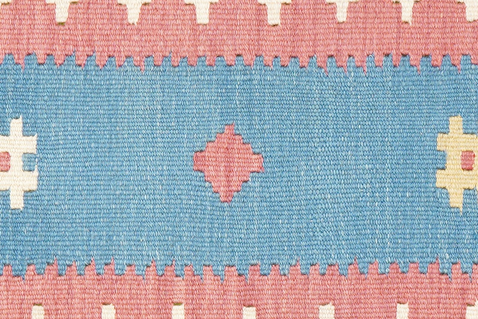 Kelim Gashgai — Handmade, 82x243 cm, Blue, 100% Virgin Wool | View 5