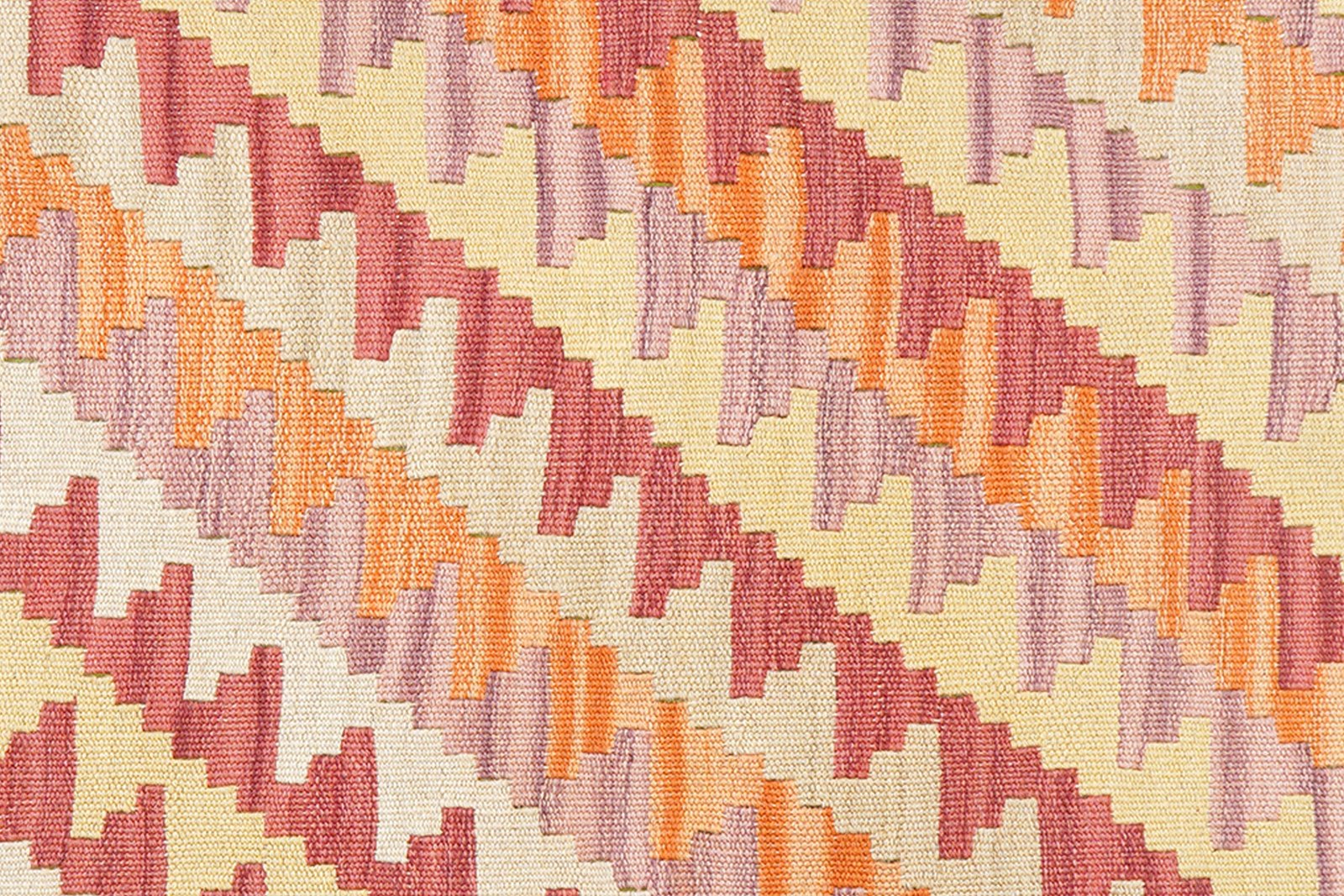 Kelim Gashgai — Handmade, 86x194 cm, Orange, 100% Virgin Wool | View 5