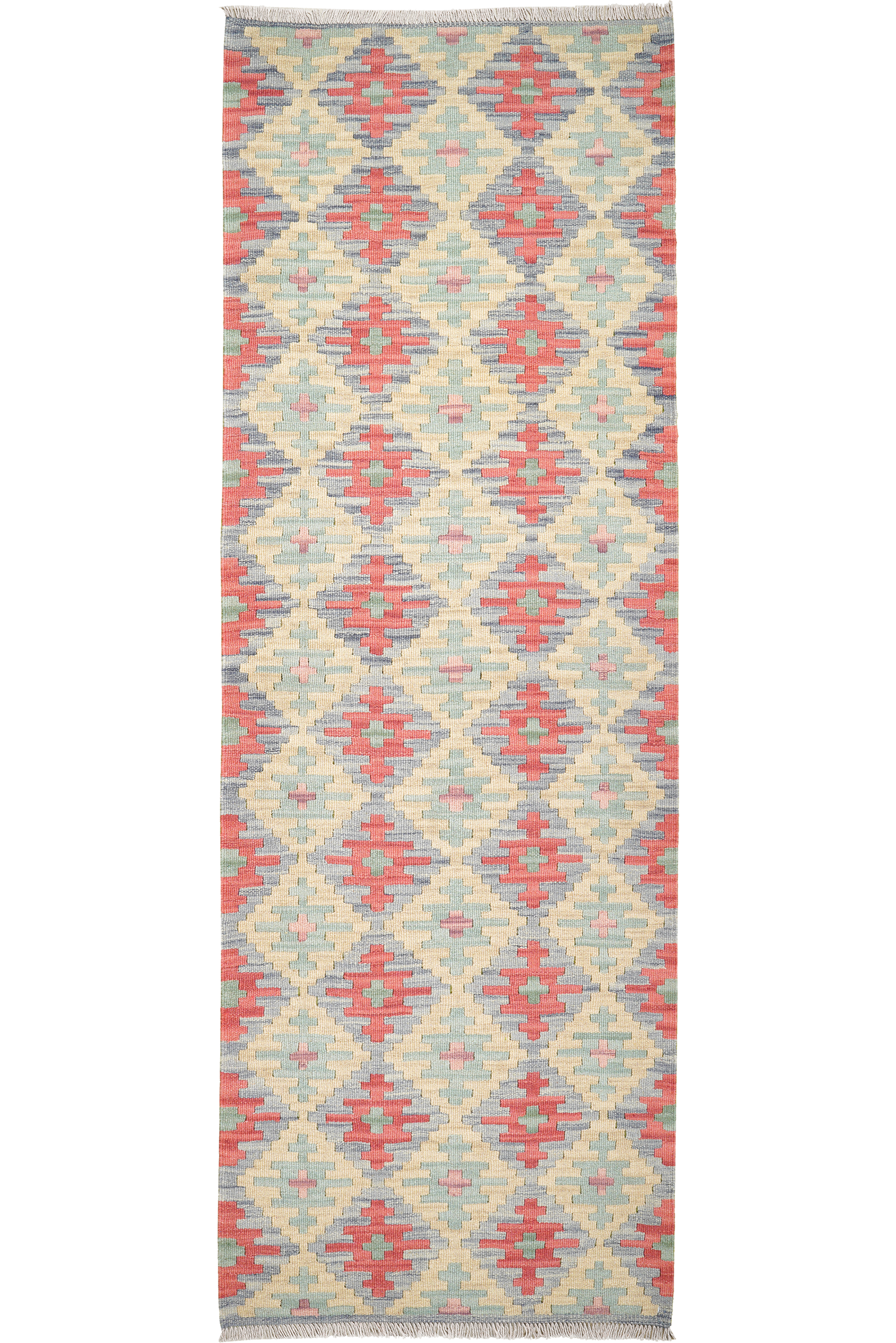 Kelim Gashgai — Handgefertigt, 238x80 cm, Bunt, 100% Virgin Wool | Main view