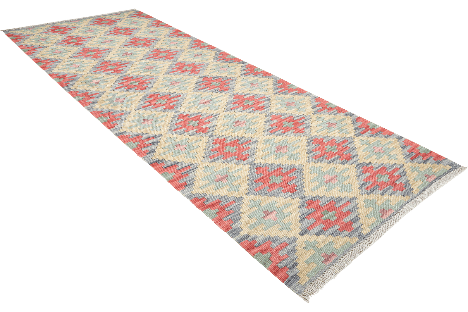 Kelim Gashgai — Handmade, 80x238 cm, Multicolor, 100% Virgin Wool | View 4