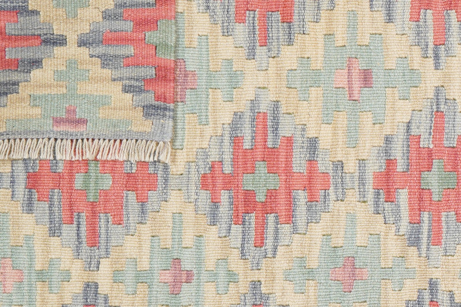 Kelim Gashgai — Handmade, 80x238 cm, Multicolor, 100% Virgin Wool | View 6