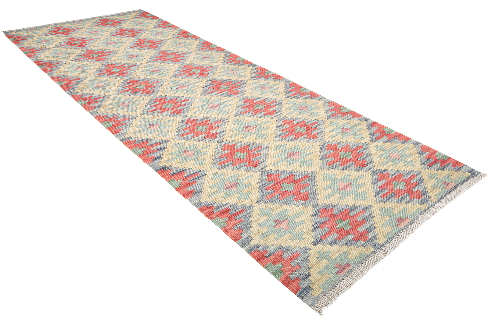 Kelim Gashgai — Handgefertigt, 238x80 cm, Bunt, 100% Virgin Wool | View 5