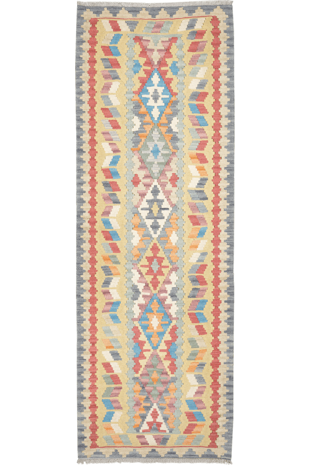 Kelim Gashgai — Handmade, 83x242 cm, Multicolor, 100% Virgin Wool | Main view