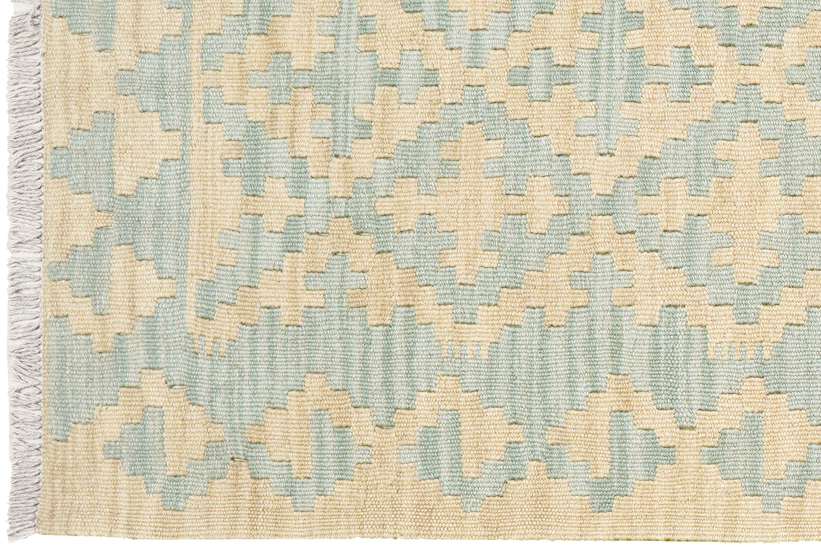 Kelim Gashgai — Handmade, 85x255 cm, Beige, 100% Virgin Wool | View 3