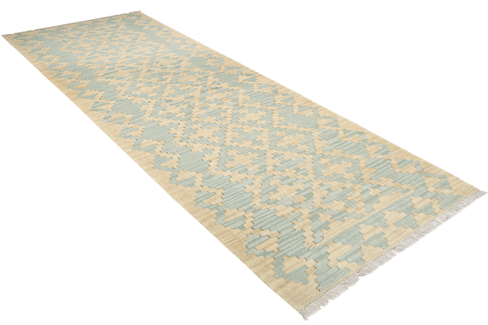 Kelim Gashgai — Handmade, 85x255 cm, Beige, 100% Virgin Wool | View 4