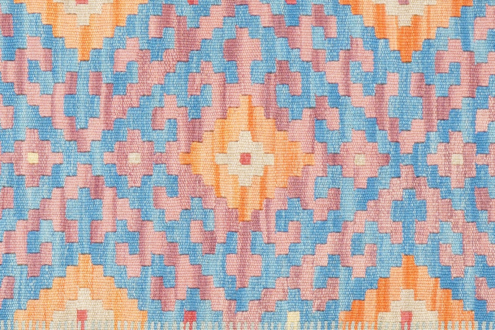 Kelim Gashgai — Handmade, 81x283 cm, Blue, 100% Virgin Wool | View 5