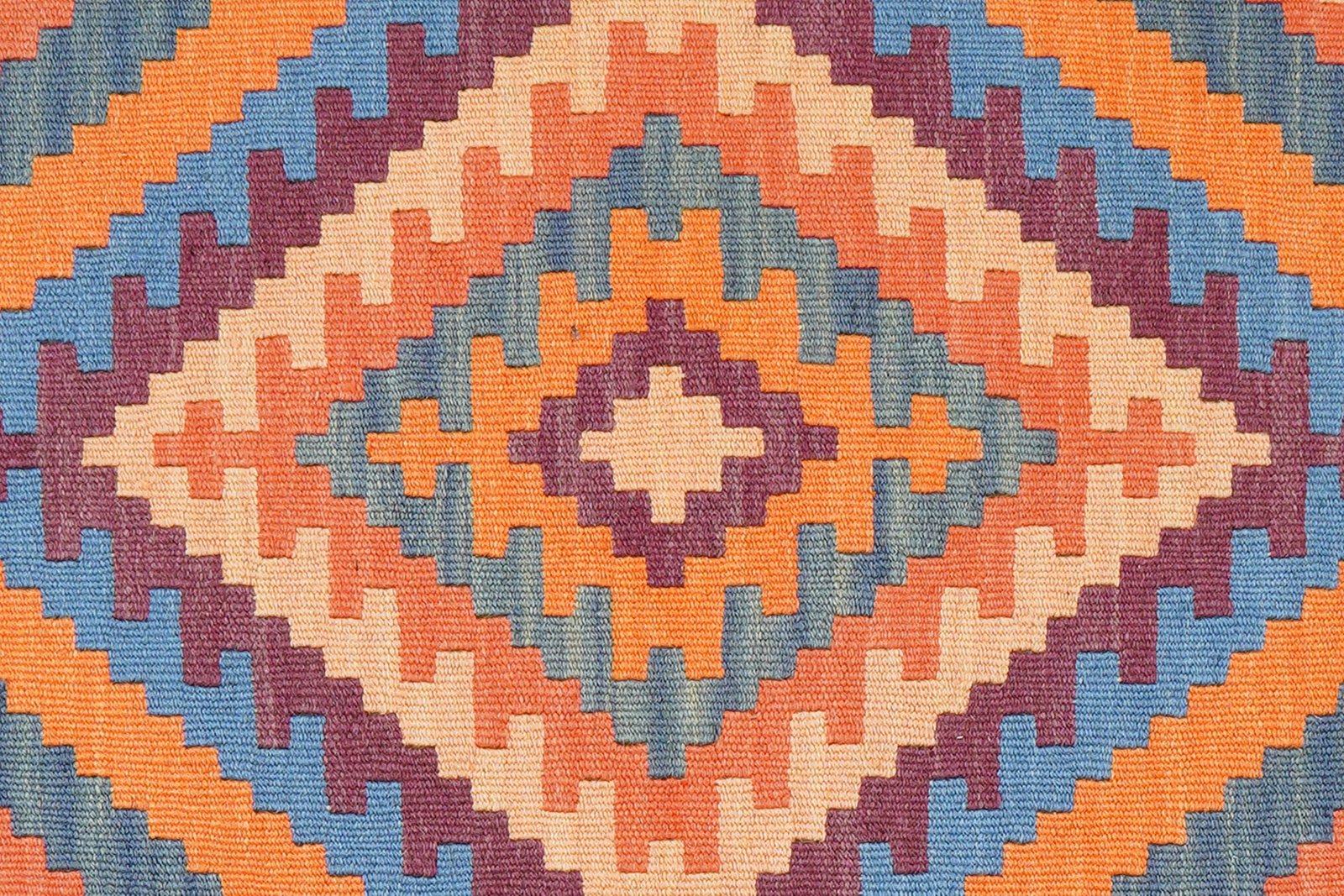 Kelim Gashgai — Handmade, 84x123 cm, Blue, 100% Virgin Wool | View 5