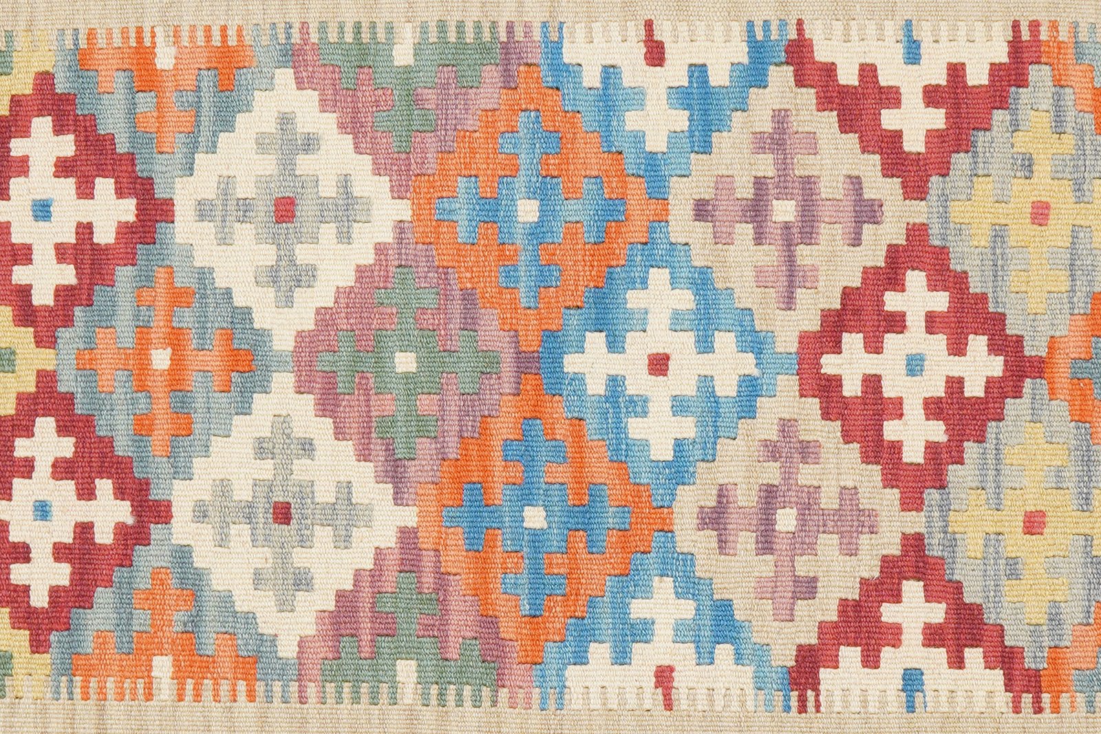Kelim Gashgai — Handmade, 103x146 cm, Multicolor, 100% Virgin Wool | View 5