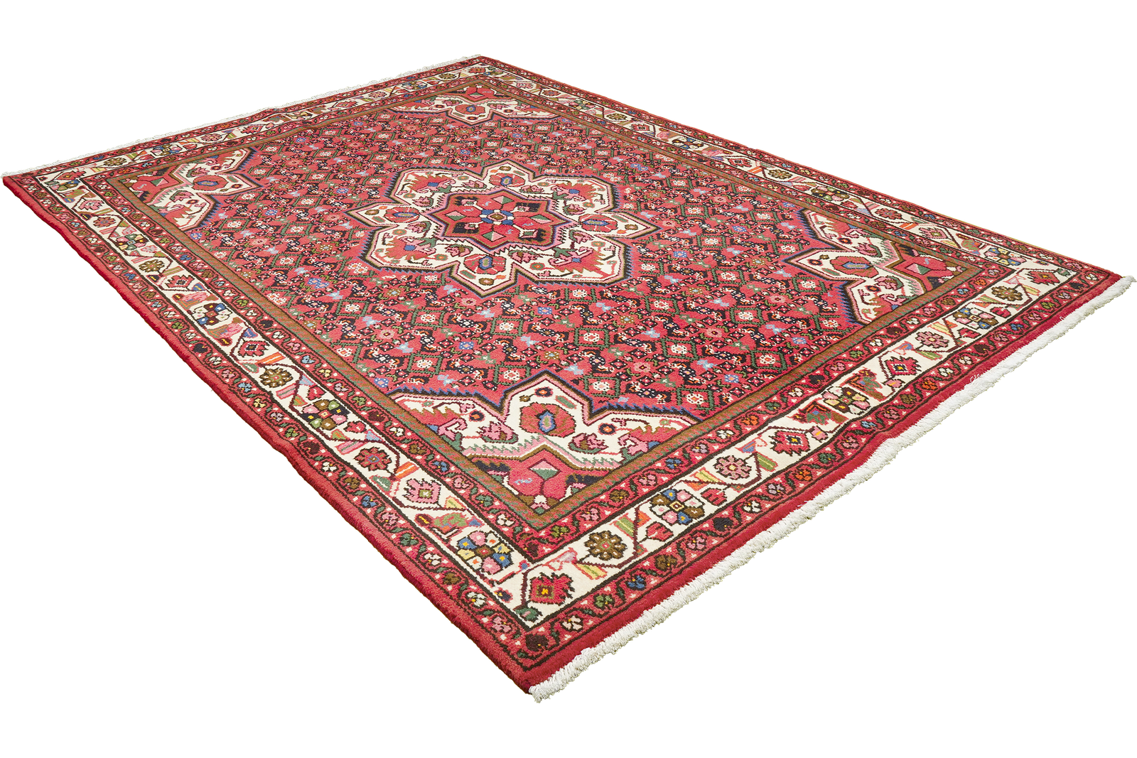 Hosseinabad — Hand-knotted, 153x208 cm, Red, 100% Virgin Wool | View 4